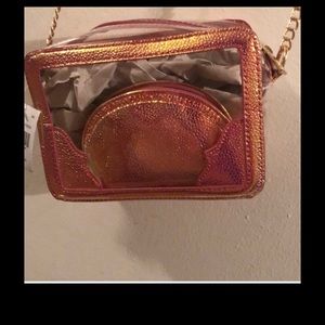 Mini Iridescent clear cross body bag